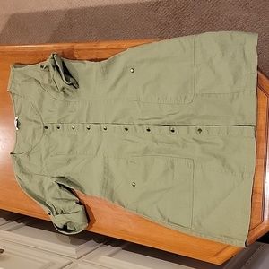 Sage Green Linen Dress